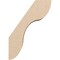Ekena Millwork 5-inch W x 10-inch D x 14-inch H Carmel Rough Cedar Woodgrain TimberThane Knee Brace, Primed BRCUR05X10X14CARRCPR - alternate 3